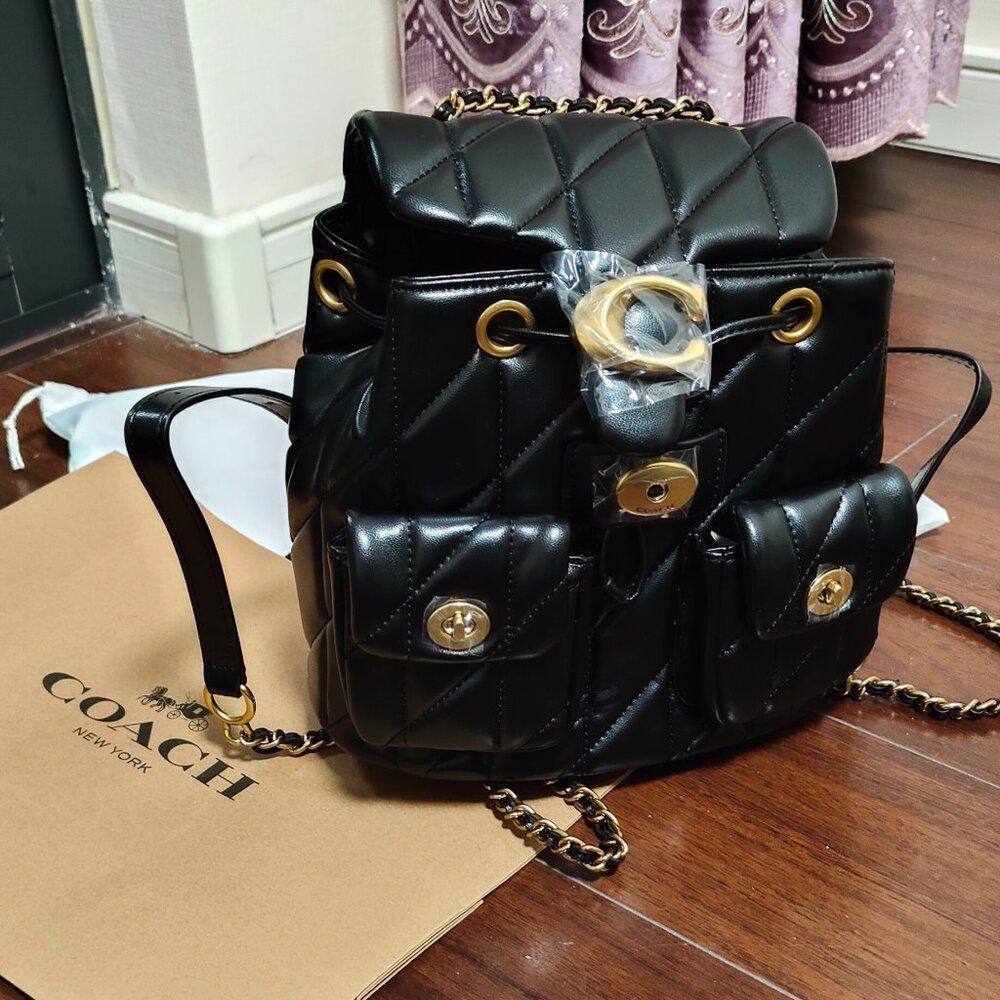 Coach Tabby Black Backpack